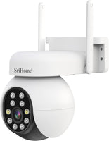 Caméra de Surveillance 5MP HD PTZ, Détection d'humains, Suivi de Mouvement, Alarme sonore et Lumineuse, Audio bidirectionnel, Utilisation en extérieur/intérieur