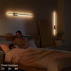 Lot de x2 Appliques Murale LED avec Télécommande Noir - 100 cm, 28 W, 3000 K-6000 K, avec Fonctions de Variation d'Intensité et de Minuterie