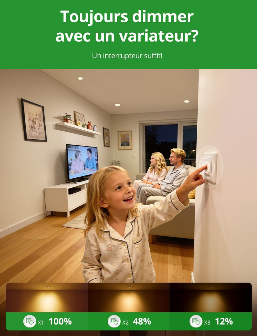 Lot de x10 Spot Led Encastrable Salle de Bain Dimmable Blanc Orientable Extra Plat Trou 68mm - 80mm IP44 6W 230V, Spot de Plafond pour Cuisine Salon Chambre, Blanc Chaud/Neutre/Froid Réglable