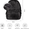 Ensemble Cartable Sac A Dos Trousse Design Noir Uni Ecole College Garcon Fille NOIR