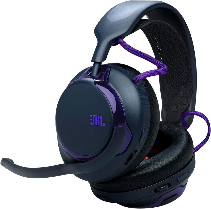 JBL Quantum 850, Casque Gaming sans Fil à Réduction de Bruit, Noir Réduction de Bruit Adaptative, Son Spatial avec Suivi de Tête, Double Sans Fil, Micro Amovible, QuantumENGINE