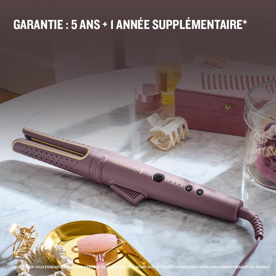 Remington AirVive Boucleur à cheveux Fer à boucler rotatif Technologie Ionic Air : boucles de longue durée revêtement ultra-céramique de haute qualité avec micro-actifs,écran LED 160-210°C