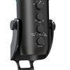 Micro à Condensateur USB Bouton Muet Lumière RGB 4 Pickup Patterns NOIR