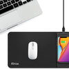 Grand Tapis De Souris Charge Sans Fil Induction Charge Rapide Smartphone Antidérapant NOIR