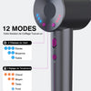 Seche Cheveux 500 Millions Sèche Cheveux Ionique Voyage 1600W 160 000 tr/min 12 Mode 4 Température Séchage Rapide Hair Dryer Professionnel Silencieux Léger 3 Vitesses