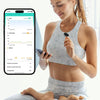 Oxymètre de pouls rechargeable O2 Ring, moniteur Bluetooth HealthTree pour suivi continu du SpO₂ et du rythme cardiaque