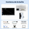 Ecran 2Din Autoradio avec Carplay sans Fil Android Auto, 7 Pouces Touches Piano 2 Din Écran Tactile Radio Voiture avec Bluetooth, Radio FM, EQ, Vidéo en Ligne, Mirror Link, USB/AUX/Type-C, SWC