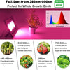Lampe Horticole 150W, P600 Lampe Plante Interieur LED Spectre Complet, IP67 ETanche, Grow Light pour Une Culture Tout Au Long De L'AnnéE Avec Un éClairage De 270° - LumièRe Rose