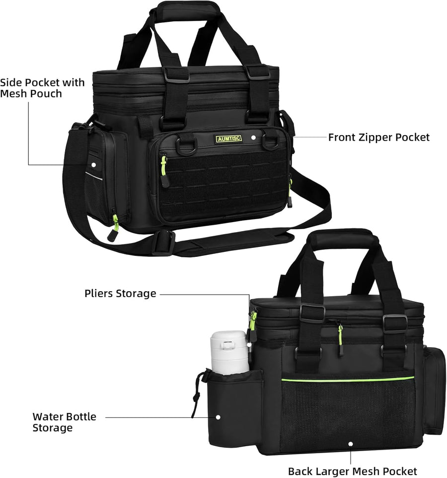 Sac de pêche extensible Sac de pêche étanche Grande capacité, Sacs à main Boîte de pêche Accessoires de pêche