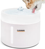 Fontaine a Eau Chat 2L Distributeur Eau Chat Couches de filtrage BLANC