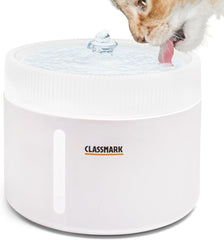 Fontaine a Eau Chat 2L Distributeur Eau Chat Couches de filtrage BLANC
