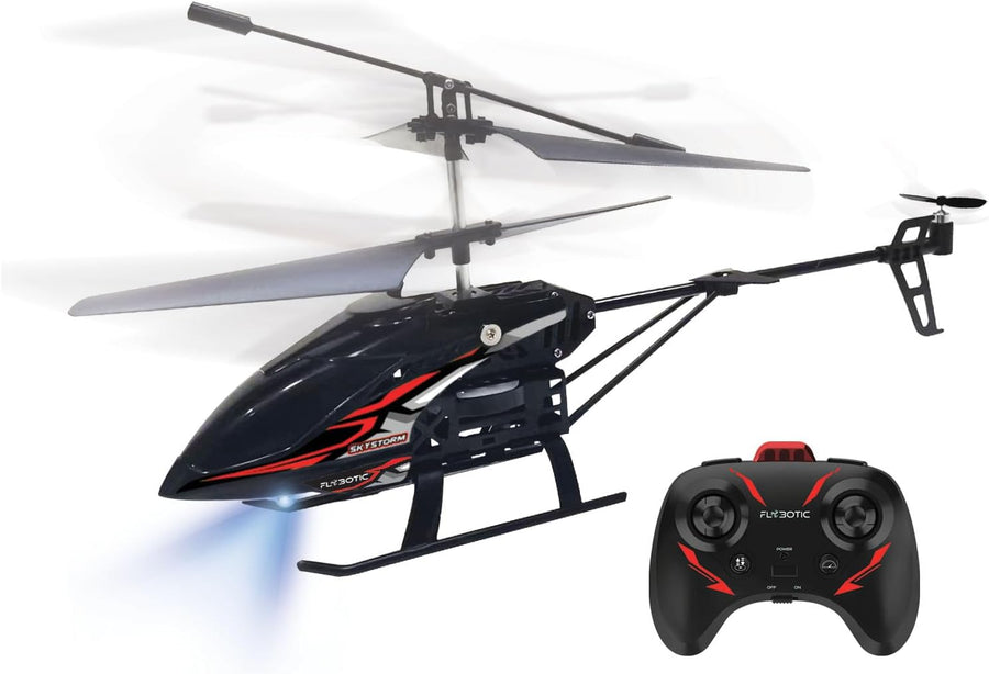 Hélicoptère Radiocommandé 3 Canaux – Gyroscope & Rotor Coaxial pour Stabilité – Vol Stationnaire – Effets Lumineux – Batterie Incluse – Jouet RC Enfant dès 8 Ans