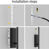 Lot de x2 Appliques Murale LED avec Télécommande Noir - 100 cm, 28 W, 3000 K-6000 K, avec Fonctions de Variation d'Intensité et de Minuterie