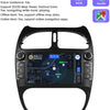 Autoradio Android 14 Pouces Écran Tactile 4 cœurs pour Peugeot 206 206cc 2000-2008 WiFi CarPlay/Android Auto Bluetooth 4G SWC GPS RDS 2 Go + 32 Go