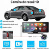 Dashcam Voiture 4K & Écran CarPlay Android Auto sans Fil 10.26" - Caméra de Recul 1080P, Apple AirPlay/Mirror Link, Bluetooth 5.0, AUX/FM, Navigation GPS, Commande Vocale, Tableau de Bord
