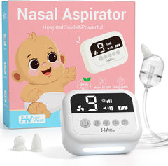 Aspirateur nasal Mouche-bébé électrique |9 forces d'aspiration Aspirateur à sécrétions nasales Aspirateur pour bébé rechargeable avec musique