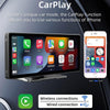 Écran Portable de Voiture 10,3'' HD IPS avec Android Auto et Apple CarPlay sans Fil, Émetteur FM Bluetooth, Compatible 7V-32V pour Camions et Fourgonnettes