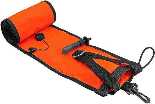 Cressi Marker Buoy Orange Bouée de Marquage Plongée Compacte Unisex-Adult, 120 cm