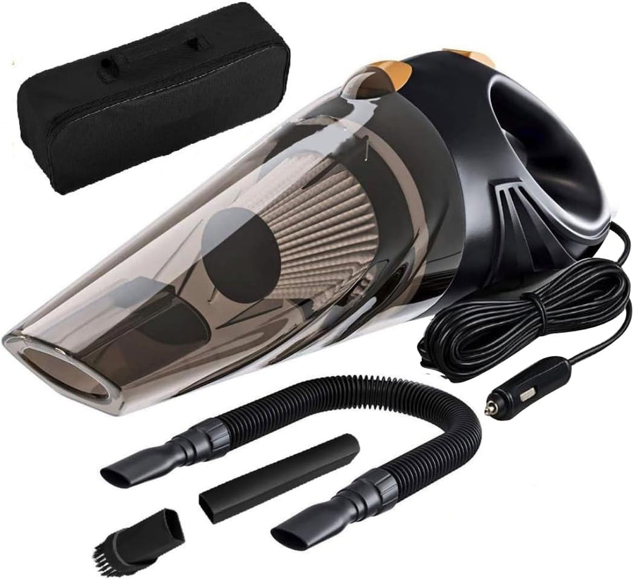 Aspirateur Voiture Puissant 6500 de pa, sans Batterie, Utilisation illimitée, aspirateur à Main léger,Mini. aspirateur avec câble d'alimentation pour Nettoyer Toute la Voiture