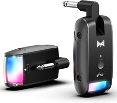 Système sans Fil pour Guitare 2026, Version améliorée avec éclairage RGB, émetteur et récepteur sans Fil d'une portée de 70 mètres, Compatible avec Guitares, Basses et Autres Instruments