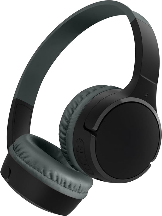 Belkin SoundForm Mini Casque Audio Sans Fil pour Enfants Micro Intégré Circum-aural Autonomie 30h NOIR