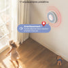 Détecteur de Fumée Connecté avec Alertes Vocales Français et 17 Zones, Alarme Incendie Wi-FI Interconnectée avec Station de Base SBS50, XS0B-MR61