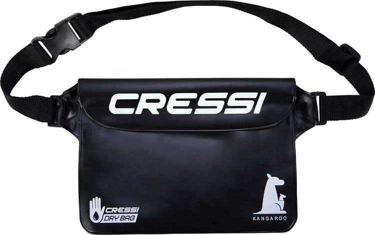 Cressi Kangaroo Dry Pouch Bundle 2 Sacs étanches Unisex-Adult, Noir/Bleu, Taille Unique