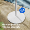 Philips Ventilateur sur pied Série 1000 - Puissant et silencieux, 38 dB, Hauteur réglable, Inclinable et rotatif, Minuterie BLANC