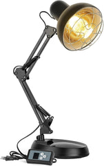 lampe Chauffante Non Rayonnante 150W Physiothérapie Emotionnelle SAD Température Réglable avec Minuterie