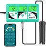 Moniteur pH EC TDS pour Hydroponie, 7 en 1 pH EC PPM CF Température Testeur D'humidité De L'air Pour L'aéroponie, Contrôler La Conductivité pH De La Solution Nutritive Hydroponique