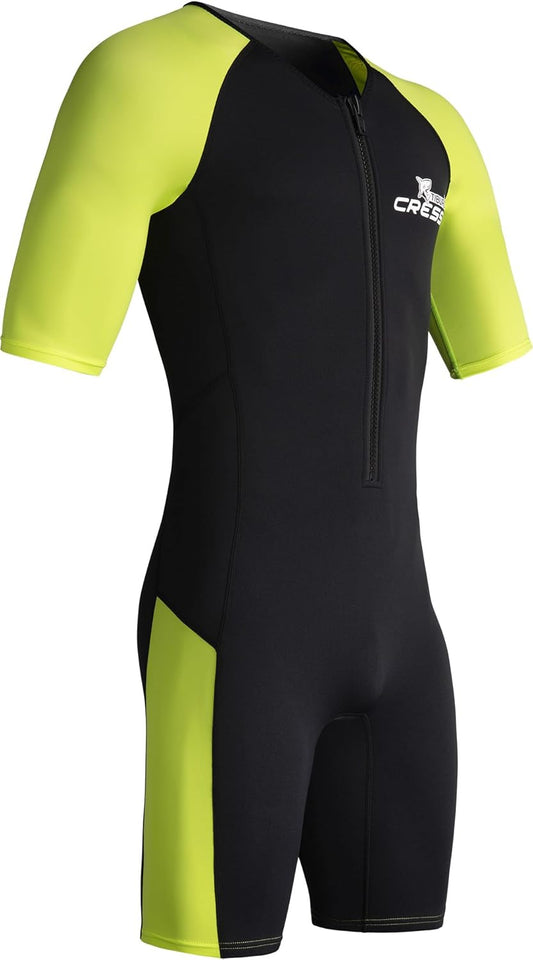 CRESSI Tiburon Man Shorty Wetsuit 2mm Combinaison Plongée Courte Natation Sport Aquatique Néoprène/Elastane Ultra-Extensible Taille M