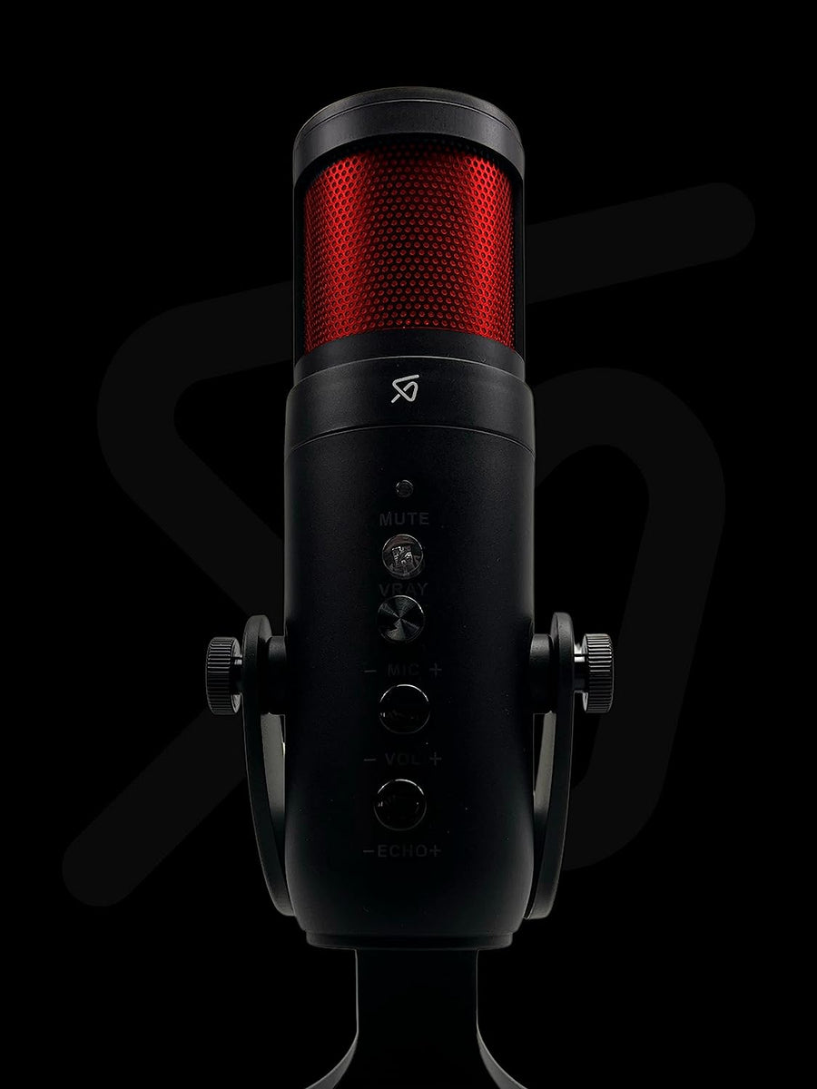 Microphone USB à condensateur, RGB, Réverbération Gaming Enregistrements, Réunions