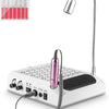 Ponceuse pour Ongles Professionnel, Aspirateur Poussiere Ongle, Repose Main Ongle avec Réglable à 360° Lumière Led, 30000 Rpm Lime a Ongle Electrique