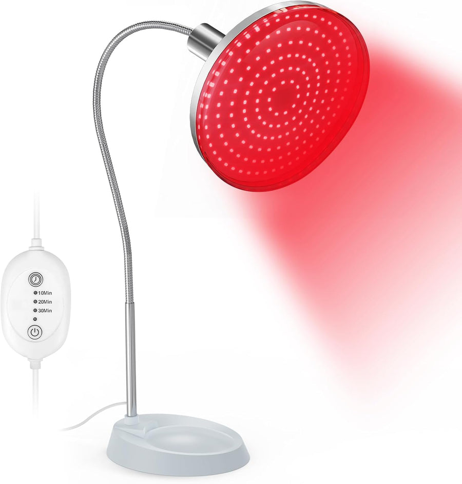 Lampe Infrarouge, Lampe Lumière Rouge Combo 850nm & 660nm, 200 LED Red Light, Pour Visage,Dos, Minuterie 10/20/30 (lumière rouge ne chauffent pas)