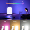 Lampe de Chevet Connectée, Veilleuse LED WiFi RGBWW Multicolore Dimmable avec Commande Vocale et Contrôle à Distance Compatible Assistant Vocaux