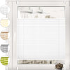 Lot de x2 Store Plissé Sans Perçage 50cm x 100cm Blanc pour Portes et Fenêtres Opaque Protection Vie Privée Protection Solaire Prêt à l'Emploi Enrouleur