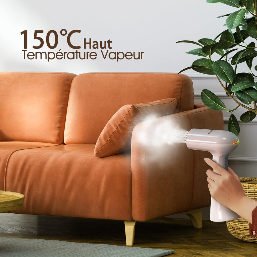 Defroisseur vertical a main, Défroisseurs vetement Portable, Vapeur extrême turbocompressée à 150°C, 20s pour chauffer steamer fer à repasser