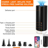Pompe à Air Électrique Portable 4000mAh avec Lumière LED Gonflage/Dégonflage Rapide pour Matelas Pneumatiques de Camping, Piscines Gonflables, Sacs sous Vide et Accessoires