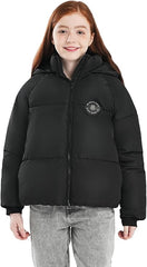 Doudoune Hiver pour Filles avec Doublure Polaire Manteau Imperméable Taille 164