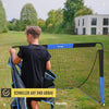 But de Foot 2-en-1 pour Enfants avec Cible de tir/Montage Rapide cage de foot enfant pour destinés au jardin, robustes et stables grâce aux arceaux en fibre de verre – faciles à déplacer