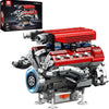 Kit de construction mécanique V8 pour adultes, 1101 pièces avec mouvement moteur réaliste avec moteur, ensemble d'ingénierie de construction de moteur de voiture, cadeau éducatif STEM