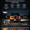 Dashcam Caméra embarquée 2,5 K 60 FPS 2,5 K + 1080P double caméra embarquée pour voiture avant arrière 5,8 GHz intégrée WiFi & GPS Carte 64 Go Écran tactile Capteur G Enregistrement