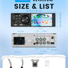 Autoradio Carplay 1 Din avec Android Auto iOS/Android Mirror Link 4 Pouces Écran Tactile Autoradio avec Bluetooth FM/RDS Radio USB/AUX/EQ/DVR Commande au Volant Caméra de Recul