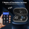 Casque audio avec traduction IA, 164 langues avec application, casque audio avec traduction vocale en temps réel, écouteurs audio pour iOS et Android, voyage et affaires