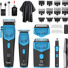 Ensemble de tondeuses à cheveux professionnelles pour homme, rasoir en aluminium, barbe, nez, oreille, kit de toilettage sans fil, tondeuse à cheveux électrique
