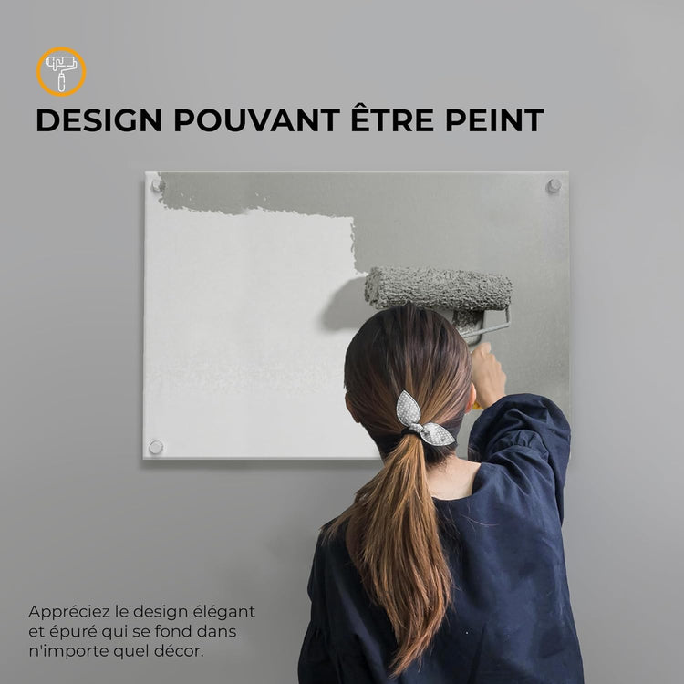 Chauffage Mural Intelligent Panneau Électrique à Convection Réflecteur Chaleur Efficacité Énergétique Faible Conso Peignable Thermostat App 1x92x60cm BLANC