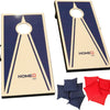 Cornhole Jeu d'extérieur Pliable avec 2 Planches et 8 Sacs de Lancer (Rouge et Bleu) Facile à Transporter, idéal pour Le Jardin, la Plage et Le Camping