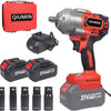 Visseuse à percussion sans fil 1000 Nm 21 V 1/2", avec 2 batteries de 4,0 Ah, chargeur rapide et 5 douilles (17/19/21/22/24 mm), pour voiture, atelier et bricolage