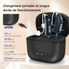 Paire de Dispositif intelligent de réduction du bruit chargé avec la dernière puce intelligente avec boîtier de charge à main