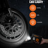 Gonfleur pneus Voiture, Compresseur à Air Portatif , Mini Compresseur Voiture Portable Electrique pompe a velo, Inflator Affichage Numérique et Lumière LED Vélos Motos Ballons Flexible de 15 cm